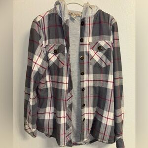Flannel hoodie